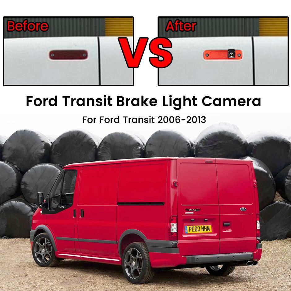 GreenYi AHD Car Brake Light Waterproof Backup Rear View Camera For Ford Transit MK7 2006-2013 Truck Van AHD1080 Monitor Optional