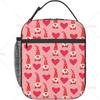 Симпатичные гномы сердца многоразовая портативная сумка для обеда для мужчин и женщин, День святого Валентина тематические изолированные сумки для офиса работа поездки