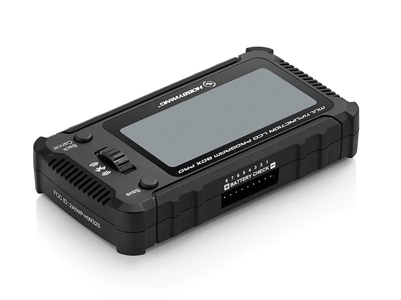 HOBBYWING LCD Программатор PRO для регуляторов Hobbywing RC серий XERUN и PLATINUM, Поддержка японского языка, Большой ЖК-дисплей с поворотным колесиком, Bluetooth и