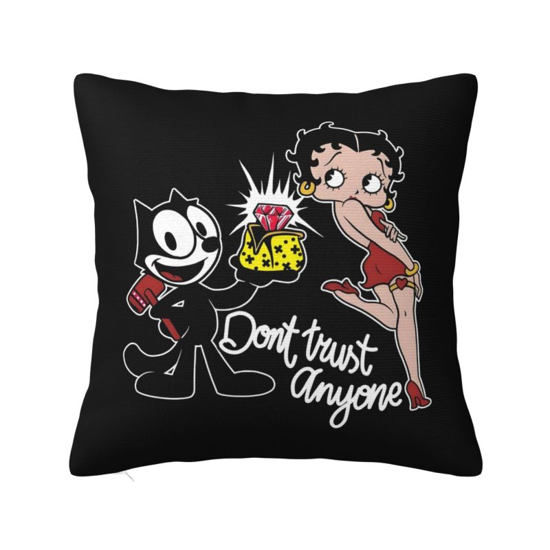 Пользовательская наволочка для подушки Disney Felix The Cat Аниме 40x40 см Декоративная Мультяшная Kawaii Роскошная Наволочка Мягкая Наволочка