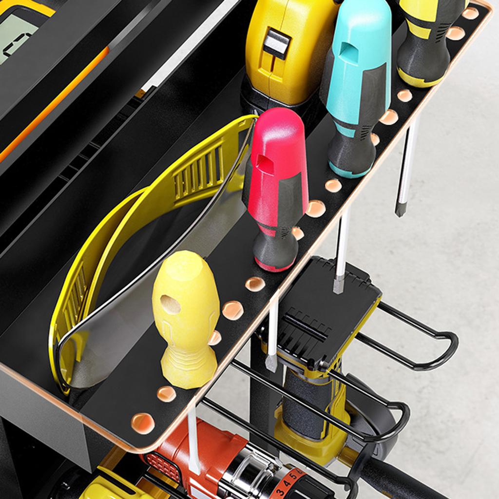 Тележка для инструментов механика, 3-х уровневая тележка для инструментов на колесах, вместимость, тележка для хранения инструментов для гаража, склада, отверток, гаечных ключей