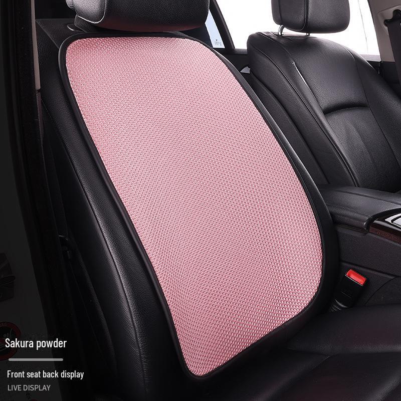 Комплект подушек для автомобильного сиденья из дышащего ледяного шелка для любого сезона, цельная конструкция с функциями вентиляции и комфорта.