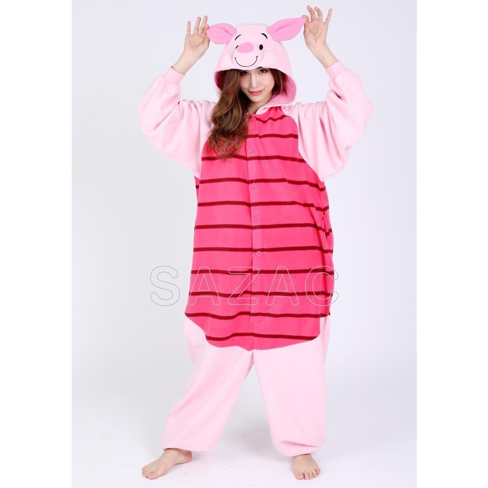 SAZAC Fleece Piglet Kigurumi, One Size Fits All (RBJ-043)