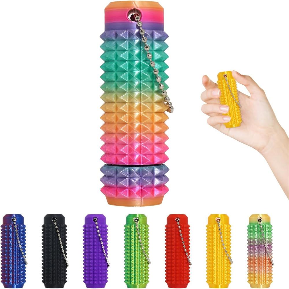 Toy Spike Roller Toy For Anxiety Relief Press And Rotate Adults Spiky Sensory Toys Portable Adhd Toys Novelty Gift