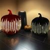 Twinkle Pumpkin Night Light with Timer Halloween Glass Starry Night Lamps Auto-Off LED Fall Decoration for Tabletop Mantel