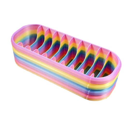 Коробка для хранения алмазных пакетиков Держатель для аксессуаров для алмазной живописи с 10 отделениями Органайзер для расходных материалов для рукоделия для алмазных пакетиков, ручек и инструментов