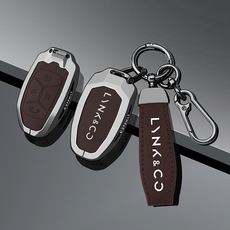 Чехол для ключей Lynk & Co 900: Металлический корпус для автомобильного ключа Model 25 Ultra с пряжкой