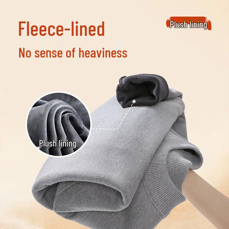 Jeanswest Unisex Plush-Lined Mock Neck Pullover