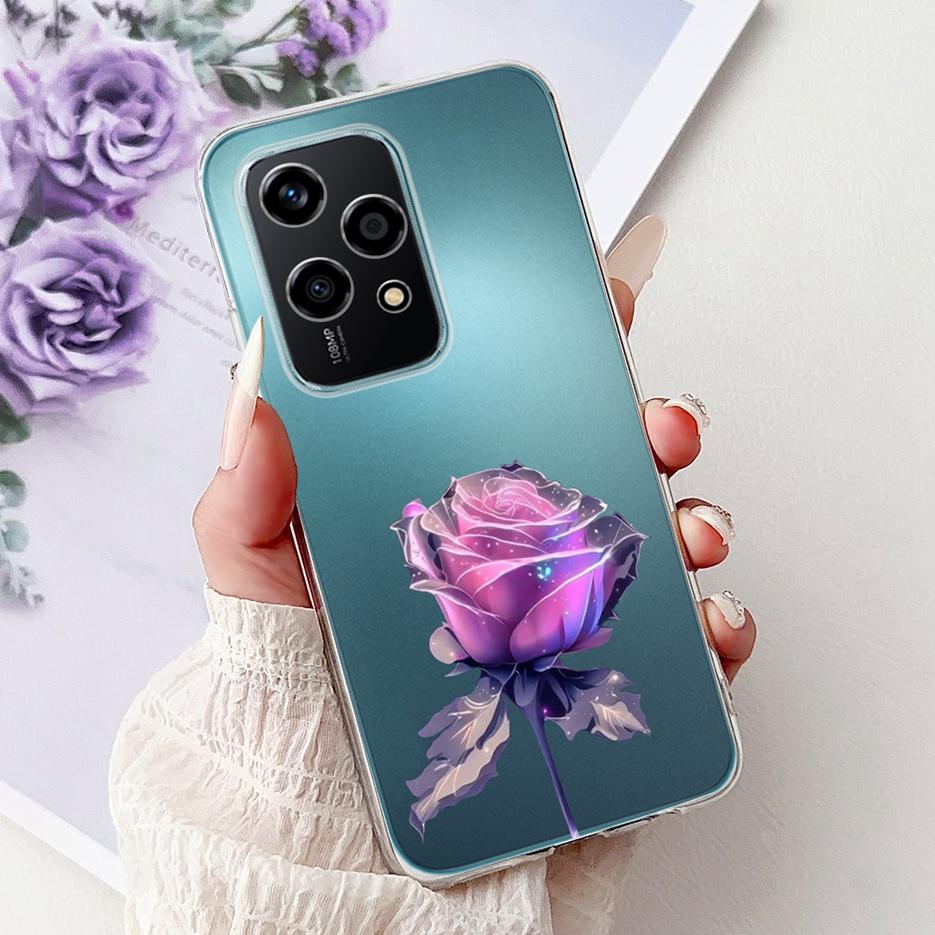 For Honor 200 Lite Case Cute Love Heart Butterfly Painted Cover Clear Silicone Phone Case For Honor 200 Lite 200Lite Soft Fundas