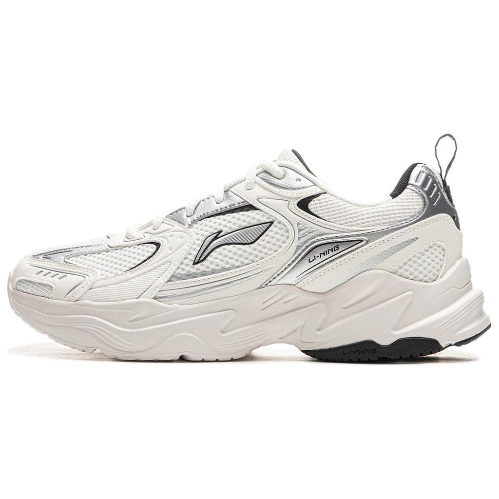 Li Ning Meteor 2K ретро мода универсальная толстая подошва амортизация нескользящая износостойкая поддержка увеличенная высота низкий верх папины туфли AGCU329-1