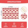 4/6pcs Pink Love Hearts Valentine Placemats Set • Anniversary Wedding Placemats for Party • Kitchen Dining Decoration • 12x18 Inch