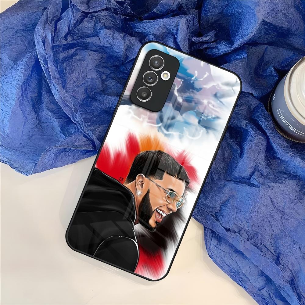 Rapper Anuel AA Real Hasta La Muerte Phone Case for Samsung S25 S24 S30 S21 S23 S20 S22 Fe S10 E S9 Note 20 Pro Ultra Plus glass