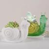 Crystal Glue Silicone Mold Snail Flower Potted Desktop Storage Box DIY Resin Plaster 3d Snail Pottery Mold