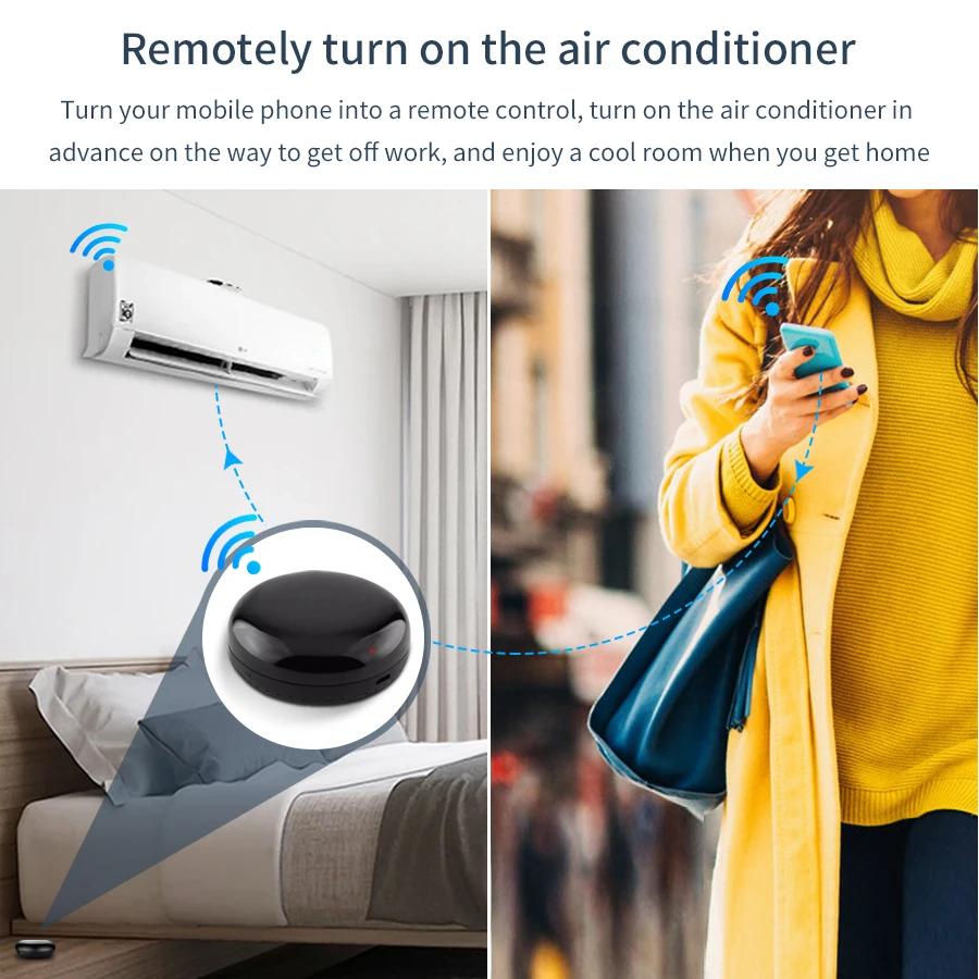 Tuya WiFi IR Control Hub Remote Control Smart Home Remote Universal инфракрасный контроллер для кондиционера с Google Alexa