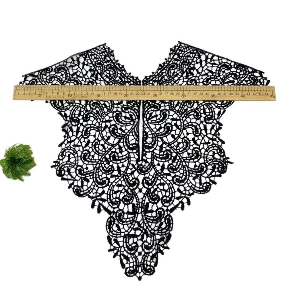 Detachable Lace Neckline Embroideried Fabric Apparel Accessories Women Clothes EMA
