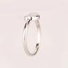 925 Sterling Silver Ring Rainbow Moonstone Cabochon 6mm Rhodium or Yellow Gold Plated Elegant Women Jewelry