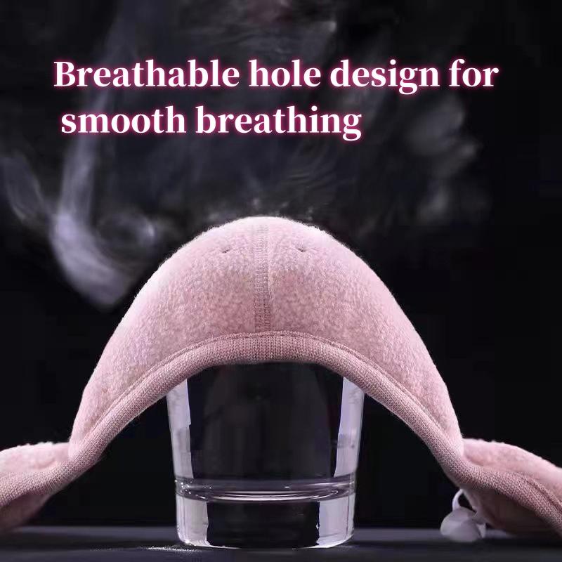 Thickened Winter Windproof Breathable Mask with Anti Freezing Ear Earmuffs Unisex Cold-proof Warm Mask for Outdoor Sport Cycling