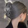 Hollow Large Shark Clip Y2K Metal Hair Claw Simple Spider Hair Claw  Ladies