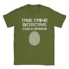 Летние футболки True Crime Детектив Диванная Дивизия Хиппи 100% Хлопок Футболка для Унисекса Эстетичный Рисунок Футболки с коротким рукавом
