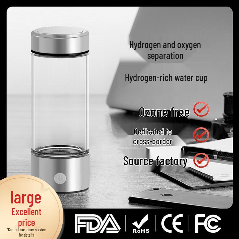 Hydrogen-Rich Water Generator with Patent Design - Electrolysis Cup