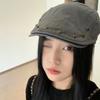 Thin Rivet Front Cap Anti-wear Artist Beret Cap Fashion Peaked Cap  Spice Girls
