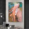 A Woman Flooded In The Water Canvas Painting Posters and Prints Modern Nordic Wall Art Pictures for Living Room Home Decor