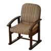 YAMAZEN Seat Tatami High Seat Chair Completed Brown KMZC-55(ВС1) Стул, Стул, (Регулировка высоты/Откидывание/Складывание), Продукт, Полосатый/Темный