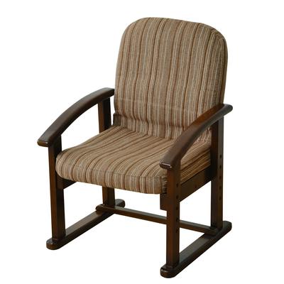YAMAZEN Seat Tatami High Seat Chair Completed Brown KMZC-55(ВС1) Стул, Стул, (Регулировка высоты/Откидывание/Складывание), Продукт, Полосатый/Темный