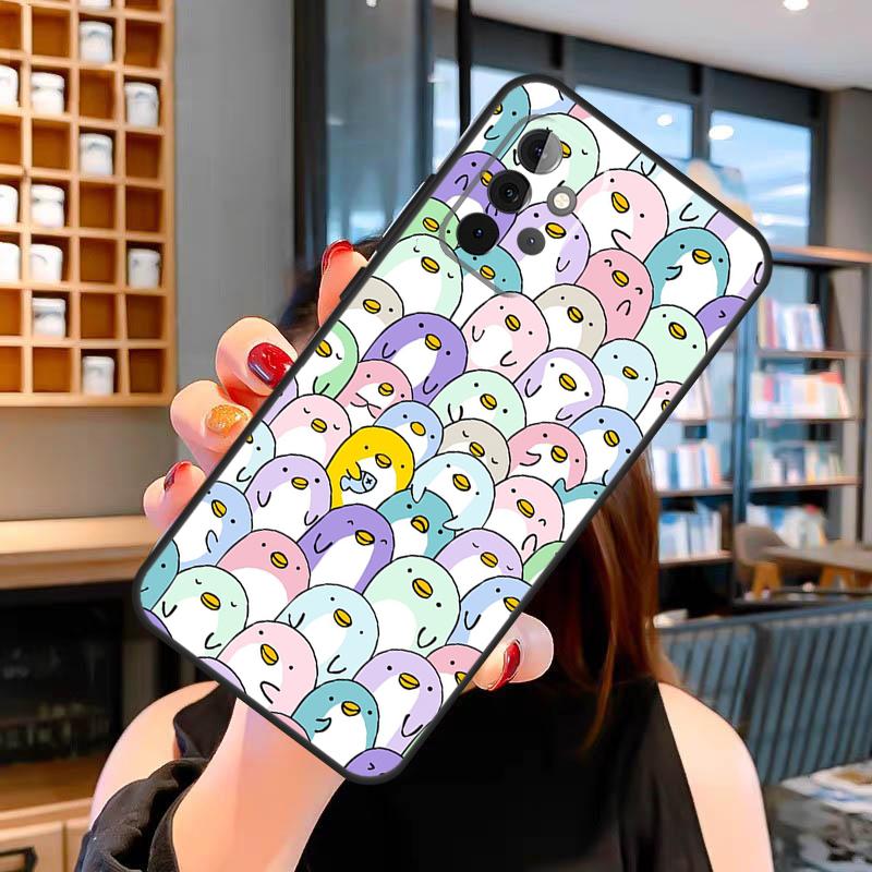 Милый чехол-пингвин для Samsung Galaxy A14 A34 A54 A52S A12 A22 A32 A52 A72 A13 A33 A53 A73 A31 A51 A71