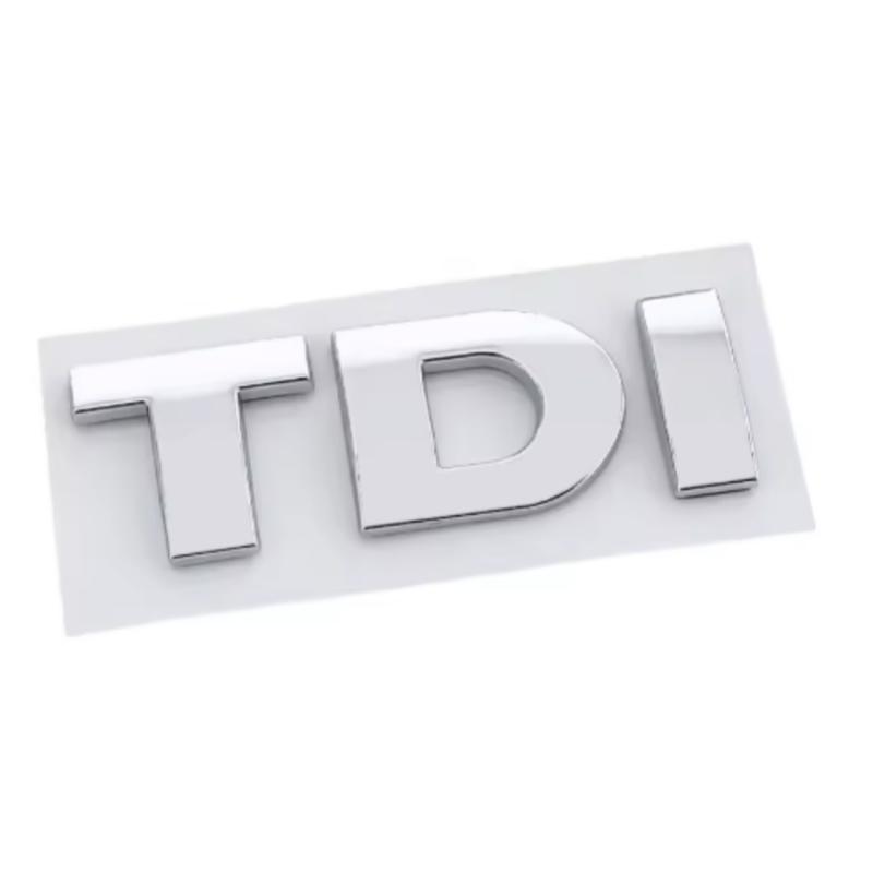 3D ABS Black Logo TDI Emblem Letters Car Rear Trunk Badge Sticker for VW Volkswagen Polo Golf 4 5 6 7 Touran Passat AccessoriesJD6