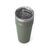 YETI Rambler 26 Oz Straw Cup, Vacuum Insulated, Stainless Steel with Straw Lid, Camp Green