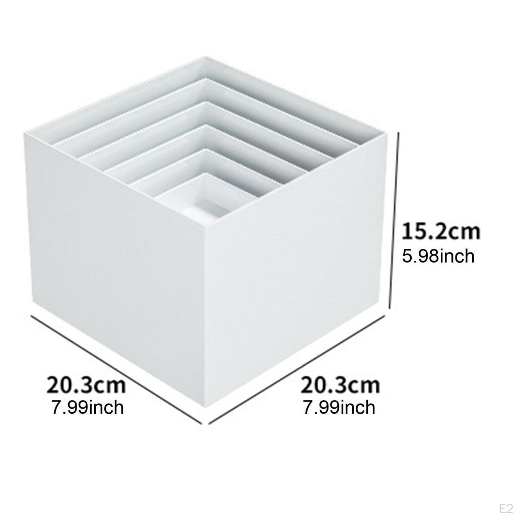 7 шт. акриловый куб дисплей ящик подъемный вложенный стол подставка 5-сторонний буфет