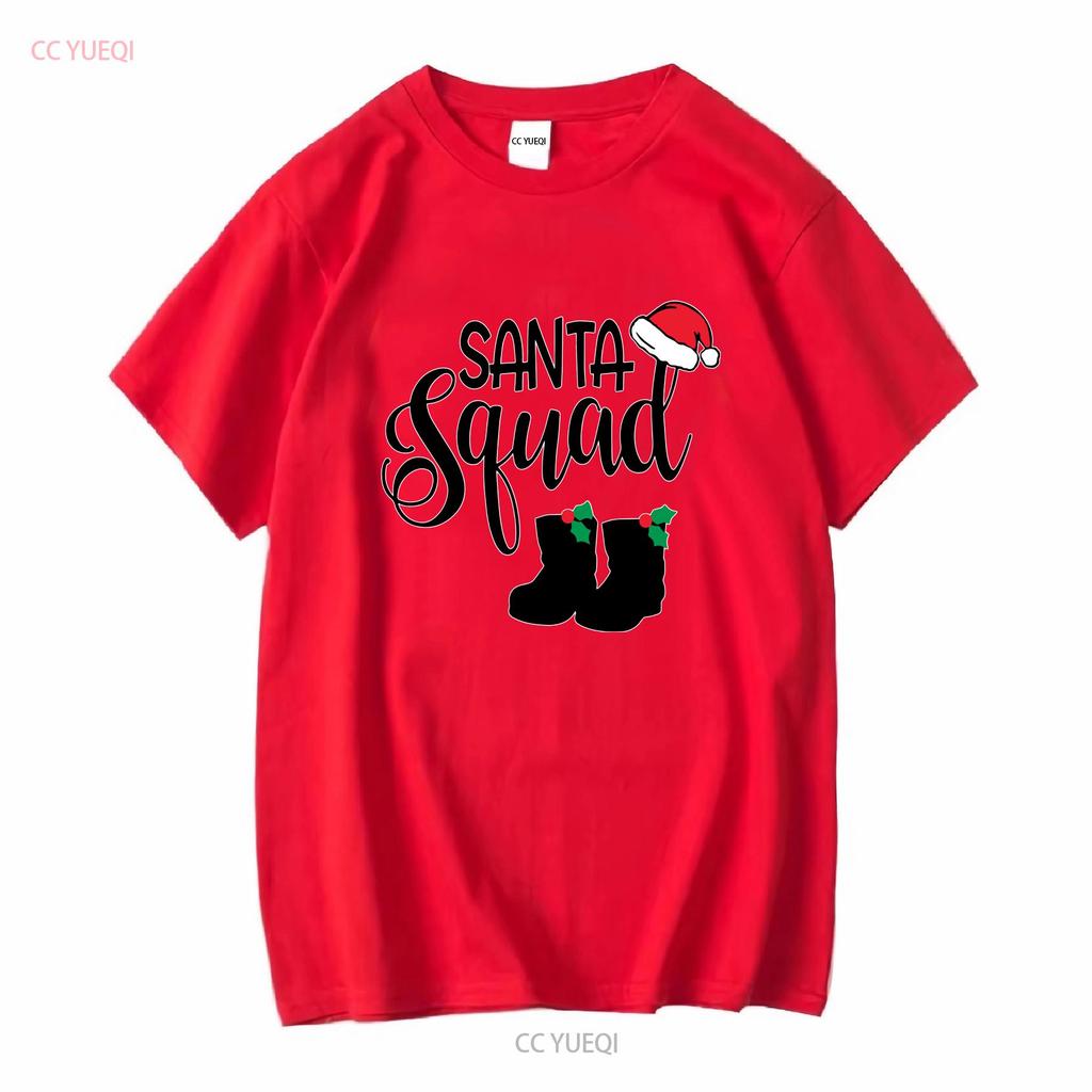 Santa Squad Christmas festive Mens T shirt secret holiday xmas gift vintage Washed Top For Everyday Wear homme Casual graphic