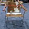 Lounge Leisure PU Leather Cow Leather Stainless Steel Frame Chair for Living Room Corbusier Bauhaus Style Armchair Chair