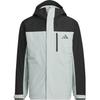 Adidas Casual Hooded Comfortable Jacket Unisex Jackets Gray JW1650