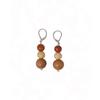 Objet213 Bubble Bali Mood Wood Earrings