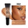JULYSTAR Waterproof Concealer Facial Makeup Foundation Black Eye Circles Covering Liquid Foundation Oil Control Sweat Prevention