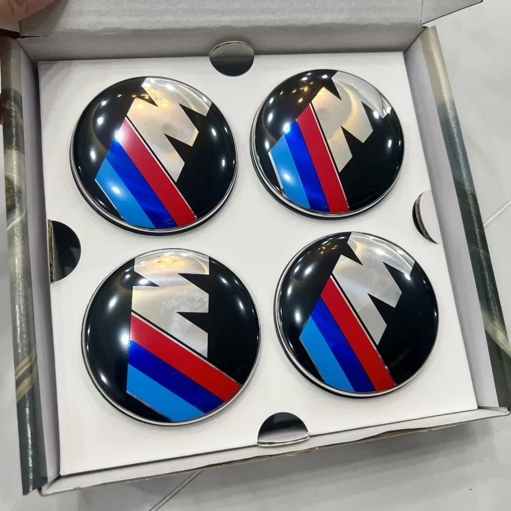 4 шт. 56/68 мм плавающие колпаки центра колеса для BMW 50-летия – Подходят для E39 E46 E60 F10 F30 G20 X3 X5 (Автомобильные аксессуары)