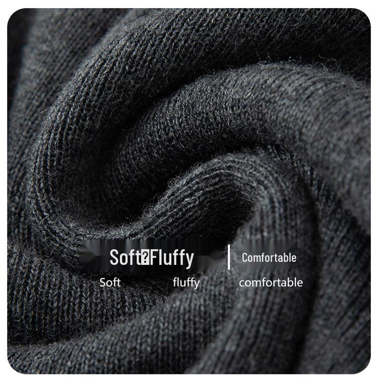 Ultra-Thin Fine Knit 5-Sleeve Wool Base Layer - Slimming Solid Color