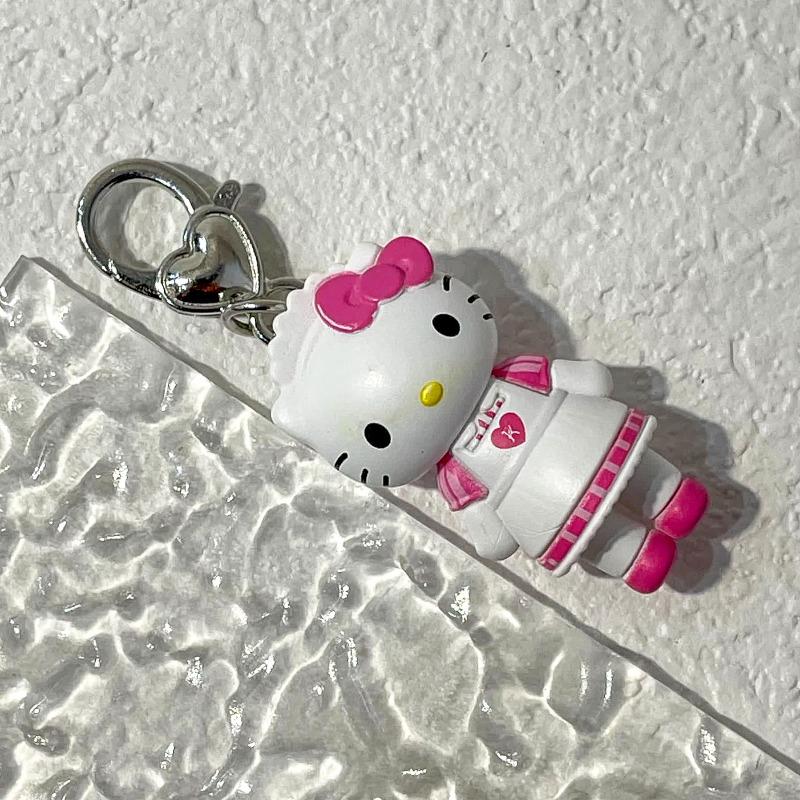 Брелок Hello Kitty Мультяшная кукла веревочка для телефона Рюкзак Мягкая подвеска Прекрасное украшение Аниме фигурка Подвески для косметички