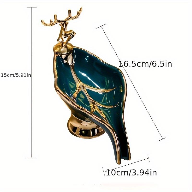 Simple and Light Luxury Ceramic Soap Box, Household Soap Dish,Creative Water-draining Bathroom and Toilet Soap Box Dish That Does Not Accumulate Water