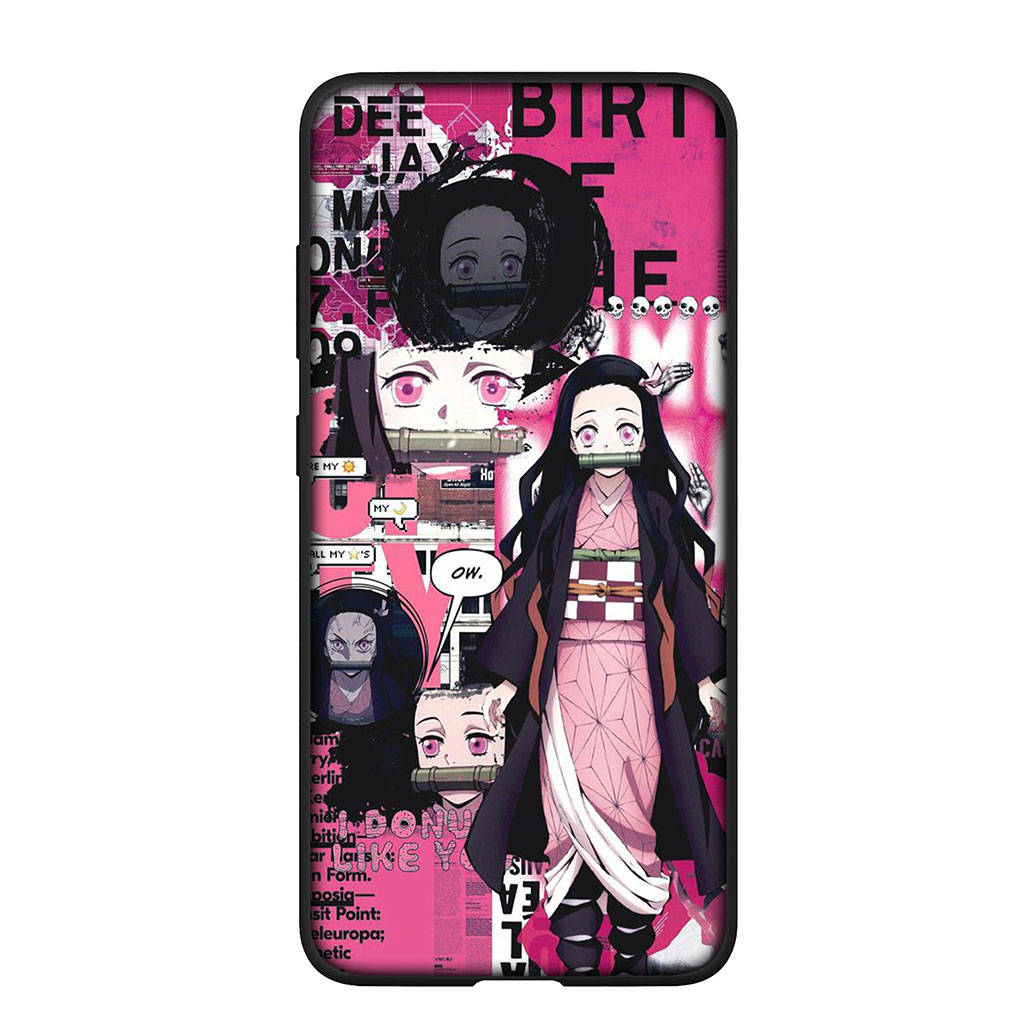 Чехол для телефона Samsung Galaxy S25 S24 S23 iPhone 16 15 Xiaomi Redmi Note 14 13 12 16E 11 Pro Max OPPO Moto Huawei Kokushibo Kamado Nezuko Demon Slayer