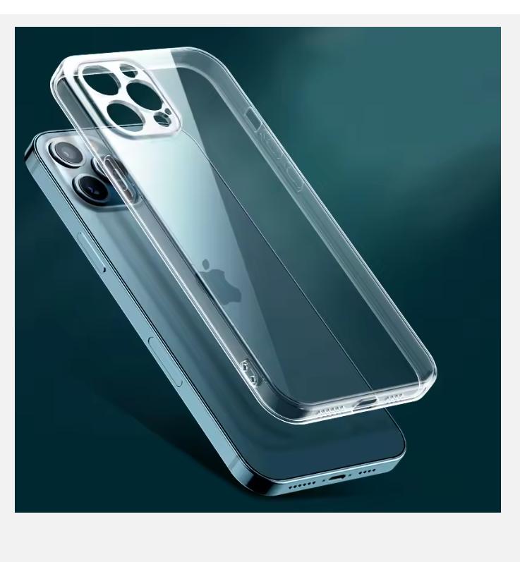 Роскошный прозрачный чехол для iPhone 16 15 11 12 13 14 Pro Max Мягкий силиконовый чехол TPU для iPhone XR XS Max 8 Plus, прозрачный чехол для задней крышки