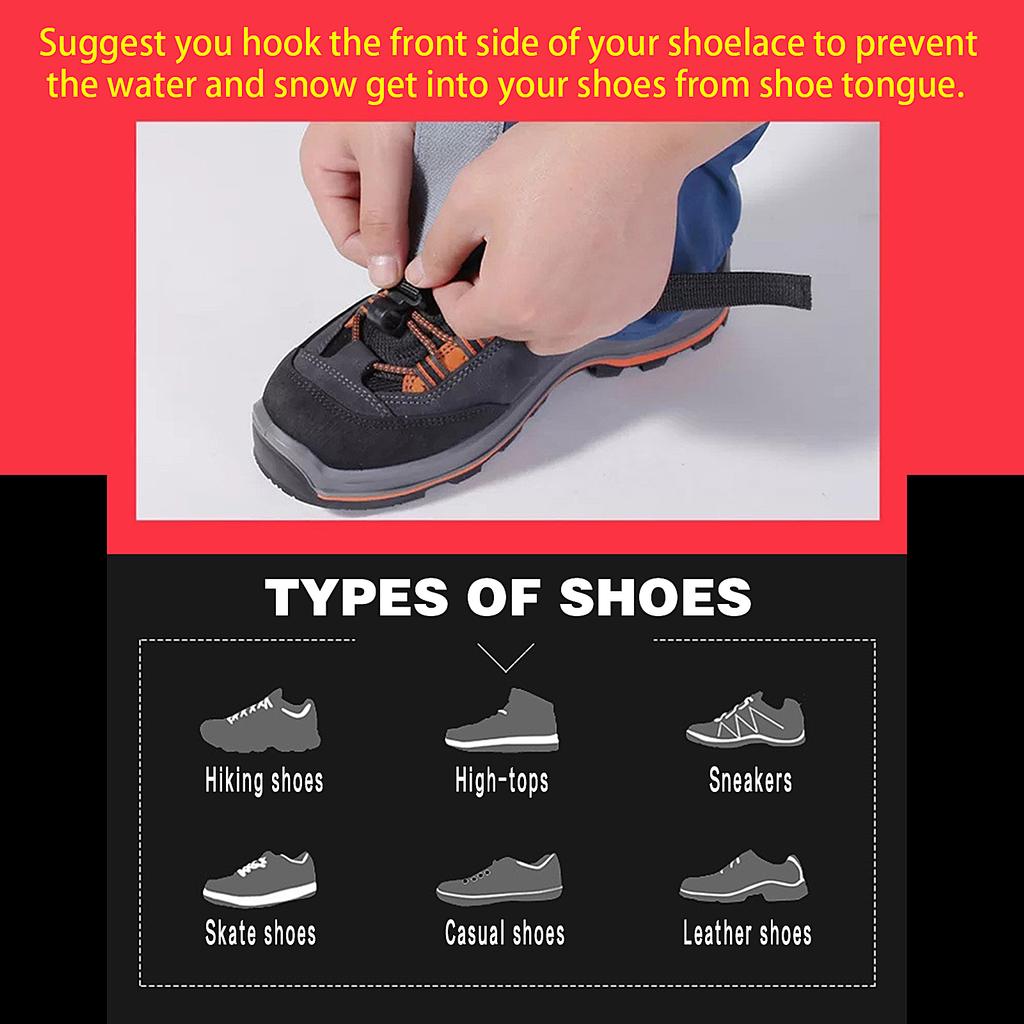 Водонепроницаемые регулируемые гетры для ног, устойчивые к разрывам, гетры для снежных ботинок для активного отдыха, ходьбы на снегоступах, пеших походов, катания на лыжах