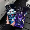 Мягкий чехол для телефона U-Undertale S-Sans для iPhone 16 16E 17 Air 15 Pro Max 14 Plus 13 Mini 11 12 7 Черный Чехол Задняя Панель