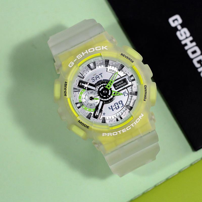 Casio Часы серии-GAGMA модные и энергичные уличные двойной дисплей водонепроницаемые и ударопрочные механизм кварцевый механизм GA-110LS-7AGMA-S110SR-7A
