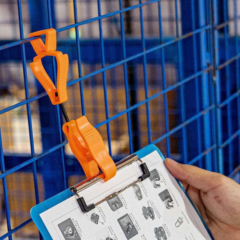 BOZZYS Plastic Safety Gloves Clips for Work Glove Holders Anti-Drop Clamp Outdoor Grabber Construction Gloves Holder