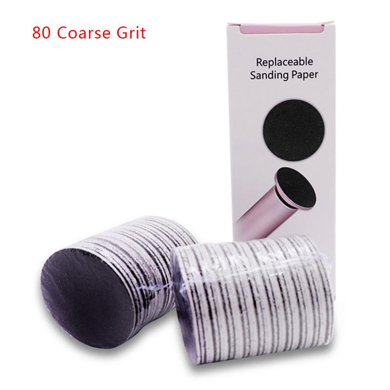 60Pcs Replaceable Sandpaper Disc Cuticle Foot File Callus Remove Dead Pedicure