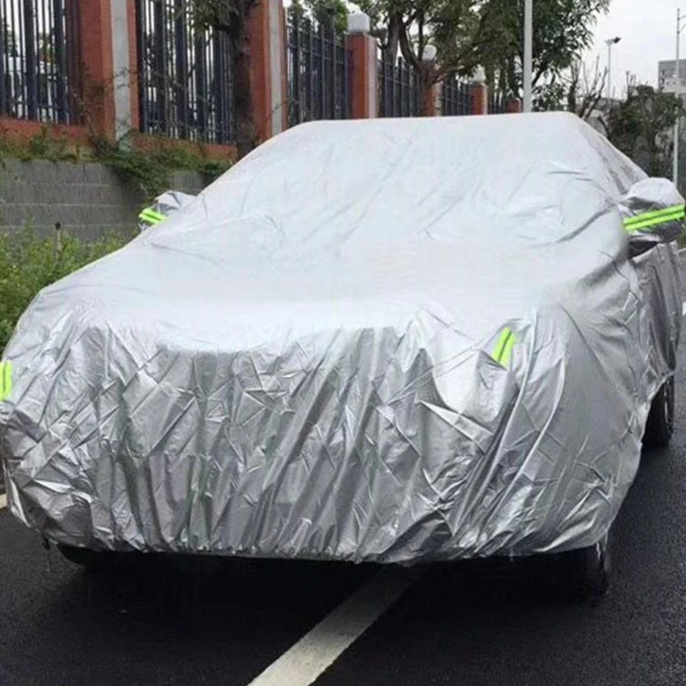 Car S-XXL Cover Sedan Full Covers with Reflective Strip Sunscreen Protection Dustproof&Waterproof UV Scratch-Resistant Universal
