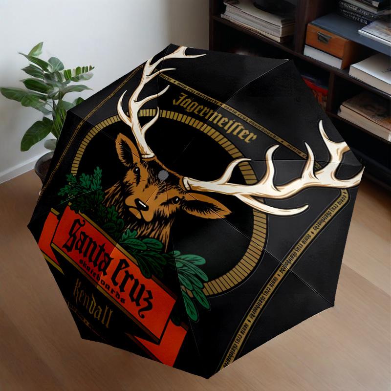 Зонт- напиток Jager-meister, 8 спиц, для путешествий, кемпинга, повседневного использования, легкий, портативный, незаменим для семейных праздников, подарок